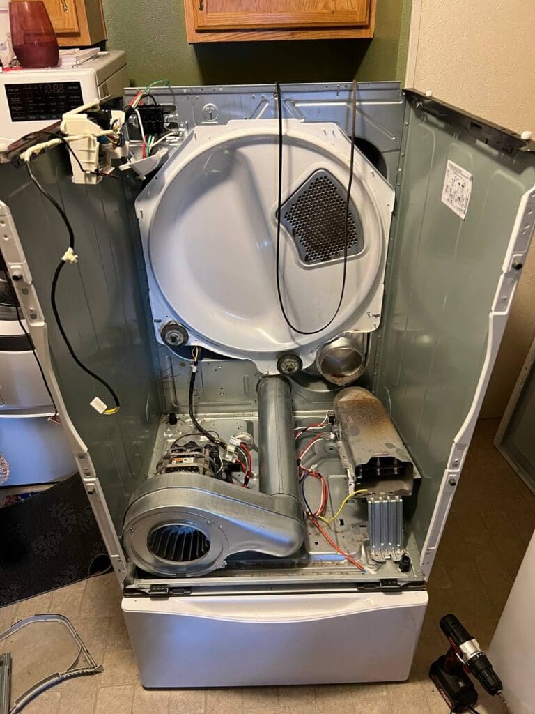 Disassembled Dryer