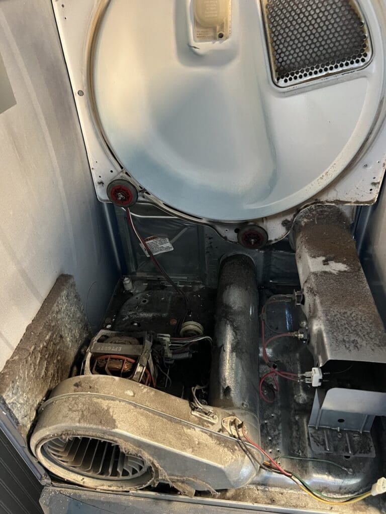 Disassembled Dryer
