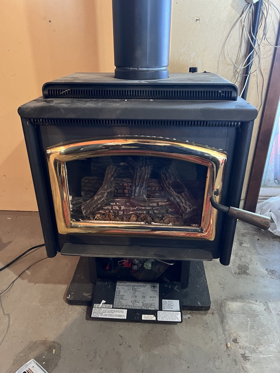 Gas fireplace burning cleanly after professional repair by Mike’s Repair Shop in Spokane.